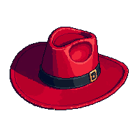 red stetson hat