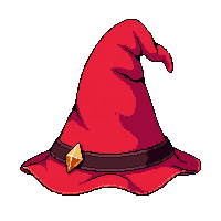 red wizard hat
