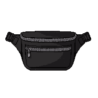 black fanny pack
