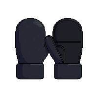 black mittens