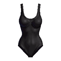 black swimsuit vintage