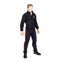 black tracksuit