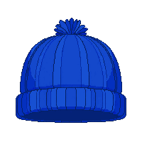 blue beanie