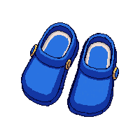 blue clogs