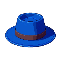 blue fedora