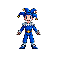 blue jesters outfit
