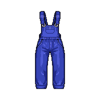 blue jumpsuit