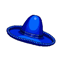 blue sombrero