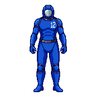 blue wetsuit
