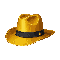 golden fedora