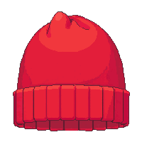 red beanie