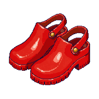 red clogs