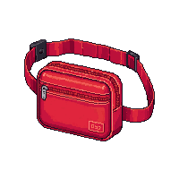 red fanny pack