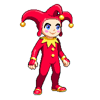 red jesters outfit