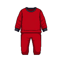 red pajamas