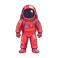 red spacesuit