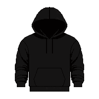 black hoodie