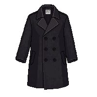 black trench coat
