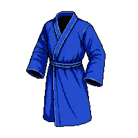 blue monk robe