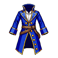 blue pirate coat