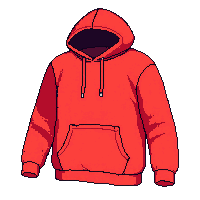 red hoodie