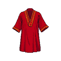 red monk robe