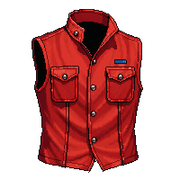 red vest leather