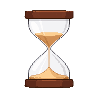 emoji hourglass timer sand flowing time passing