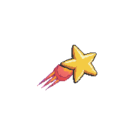 emoji star shooting trailing tail fast across