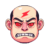 emote bubble anger cross vein red forehead