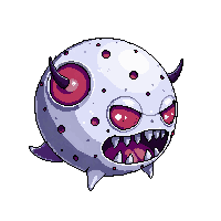 undead cursed eyeball floating
