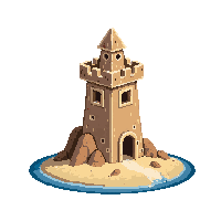 beach sand castle