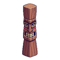 beach tiki statue