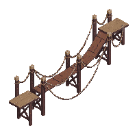 cave rope bridge segment