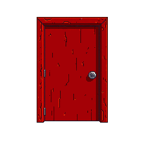 door red painted