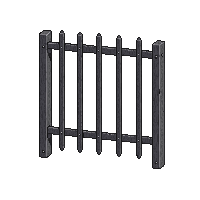 fence iron section
