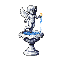 fountain cherub statue