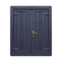 iron door riveted