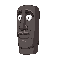moai head statue