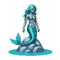 underwater mermaid statue sunken