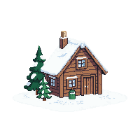 winter winter cabin small
