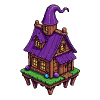 witch hut on stilts