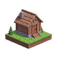 wooden cabin