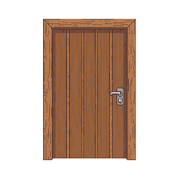 wooden door rectangular