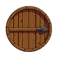 wooden door round hobbit