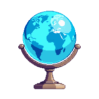 globe on stand