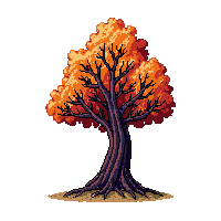 dead tree autumn midnight