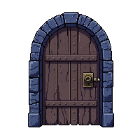 dungeon door wooden midnight