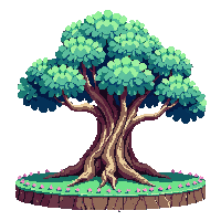 giant tree spring midnight