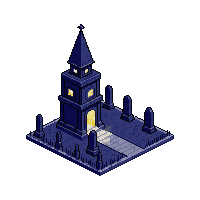 graveyard mausoleum midnight